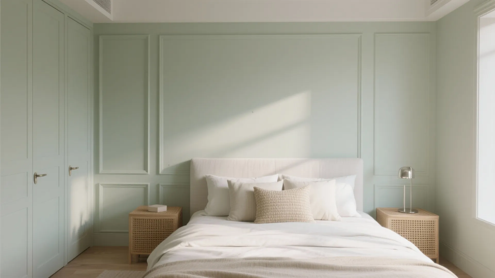 Sage Monochrome for Calm Bedrooms