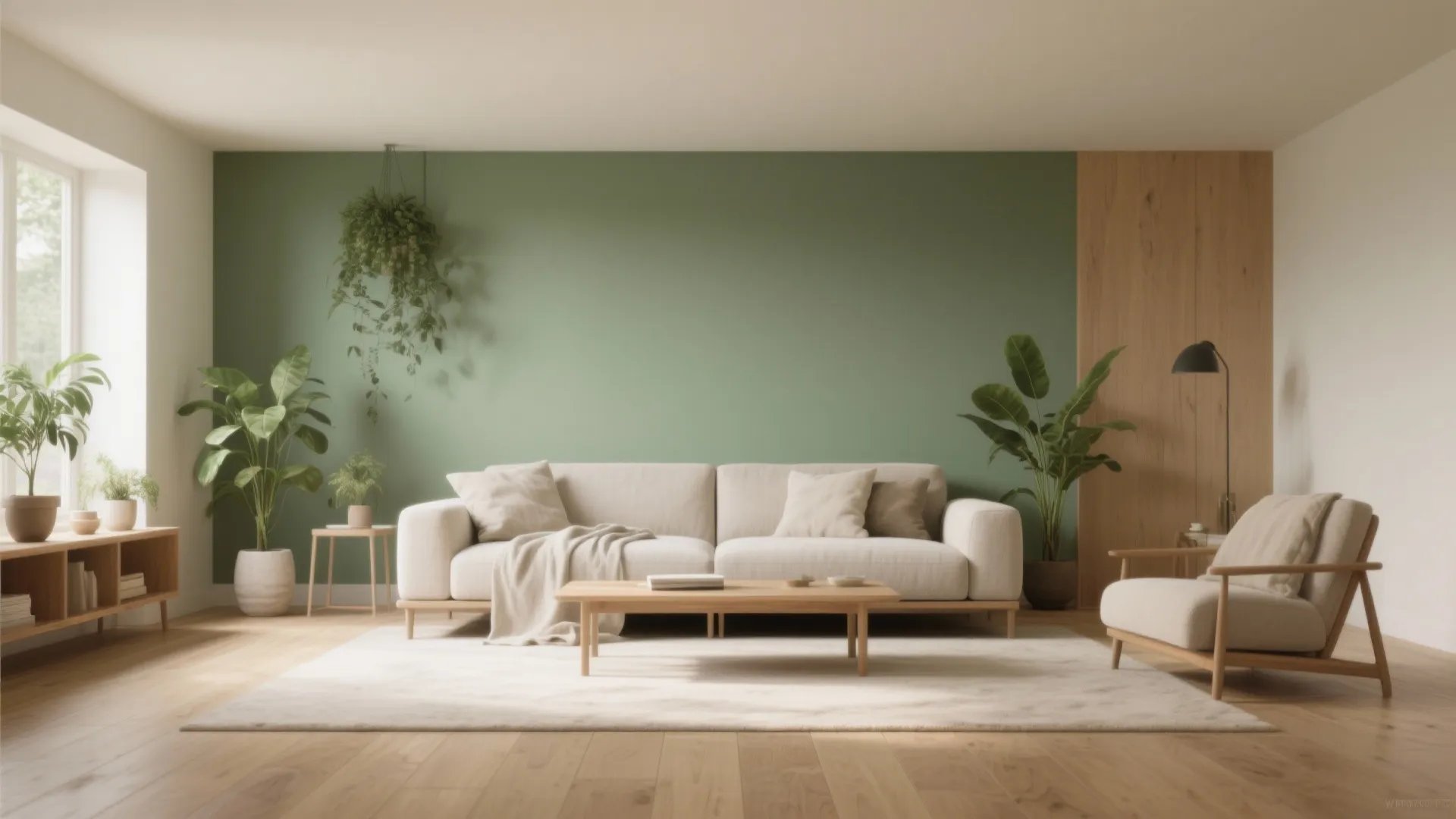 Fresh Sage Green and Warm Beige Duo