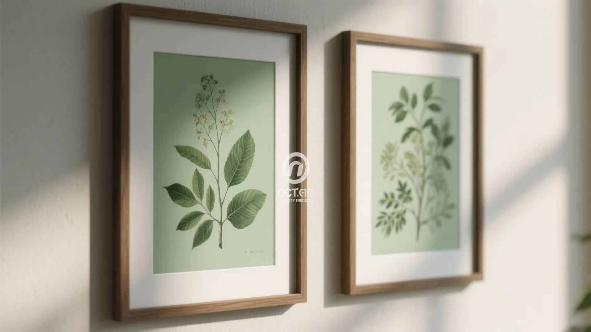 6. Sage-Toned Botanical Artwork