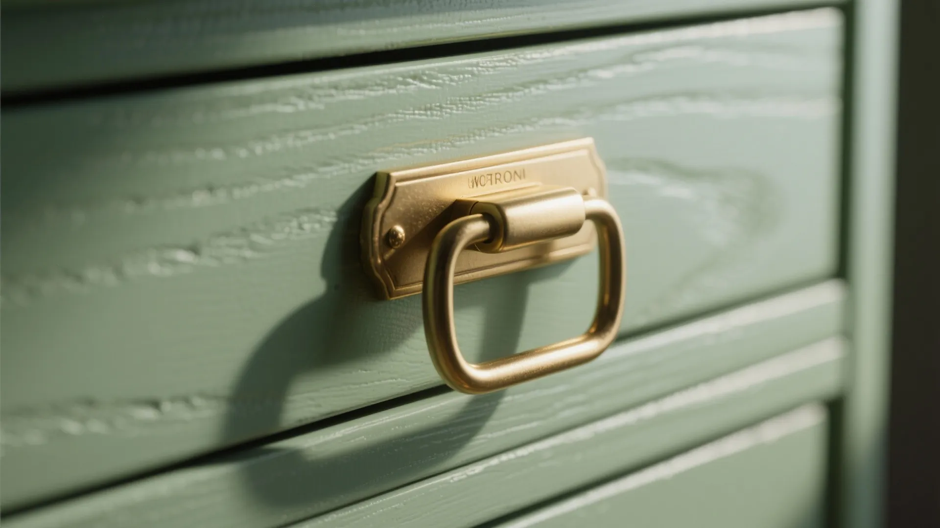 7. Combine Sage with Brass Fixtures