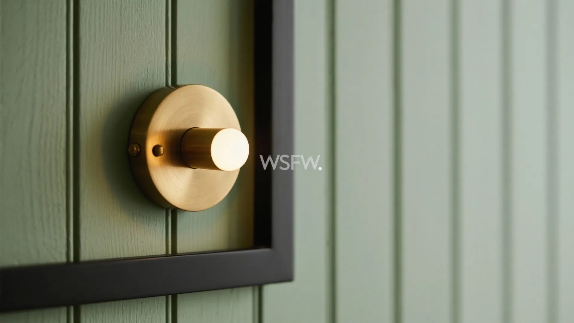 Sage Green, Matte Black, and Brass