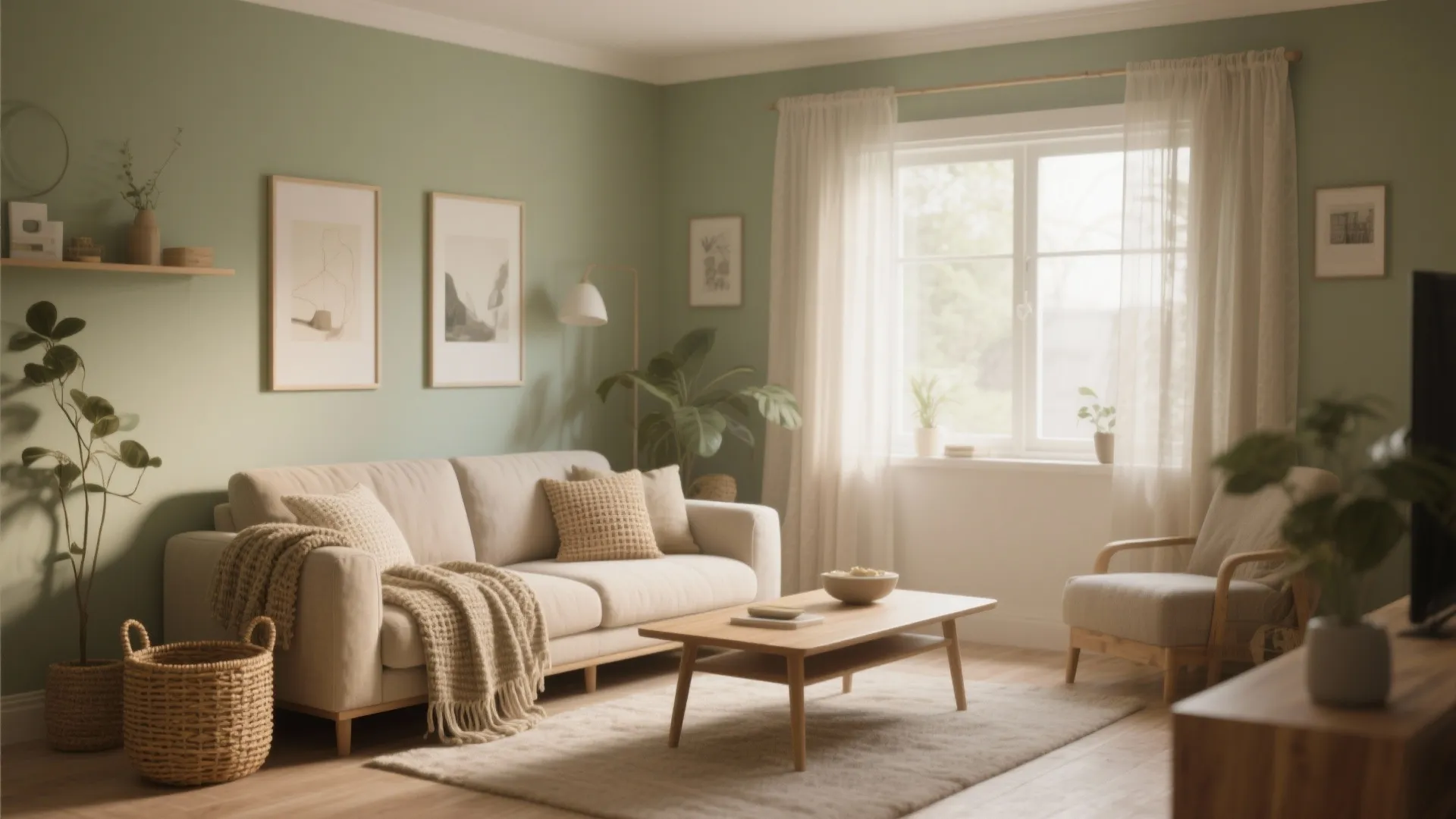 2. Sage Undertones for a Calm Vibe