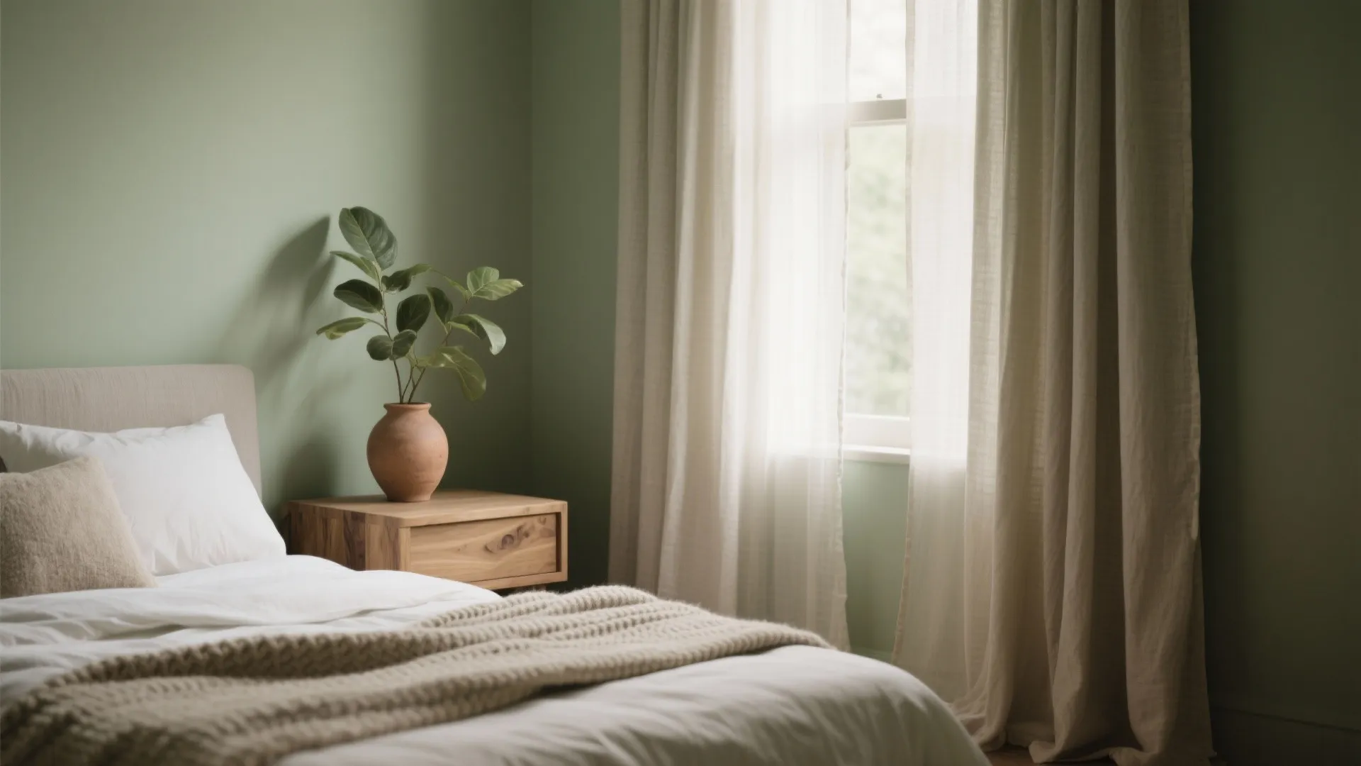 Nature-Inspired Greens and Earthy Tones (for Calm, Restorative Rooms)