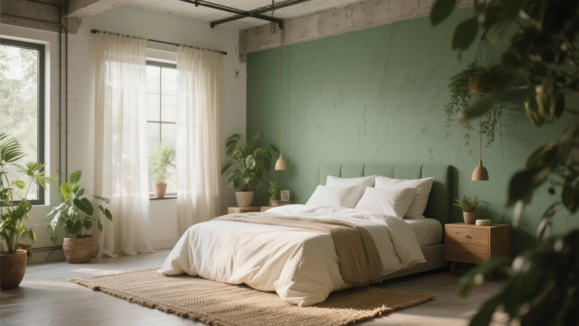 3. Sage Green & Cream