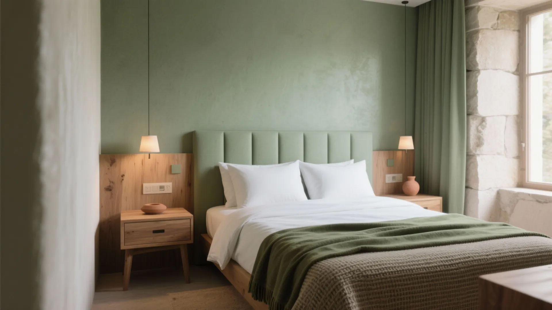 Biophilic Greens and Earthy Tones