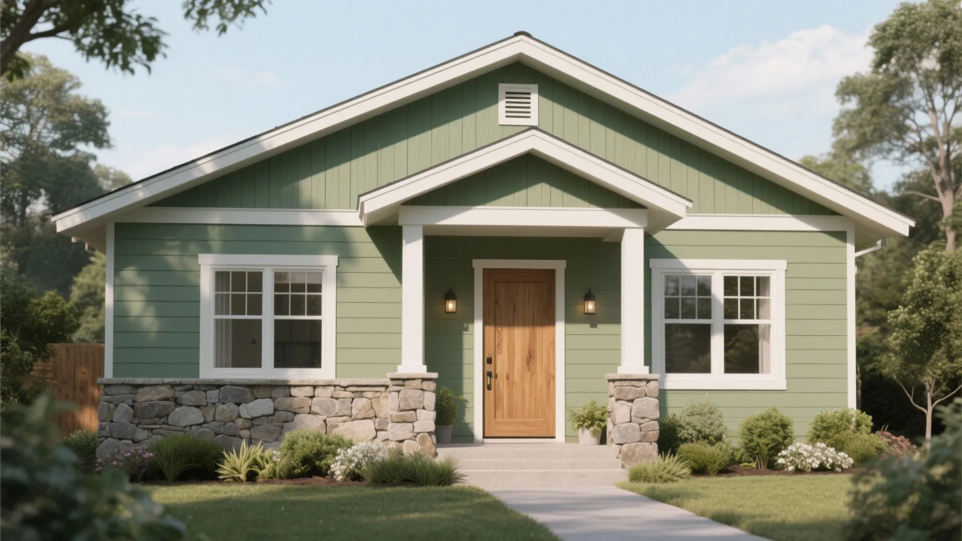 5 Sage Green Exterior House Paint Ideas
