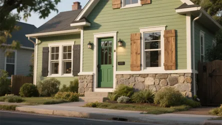 Sage Green Exterior House Paint Colors — 5 Ideas