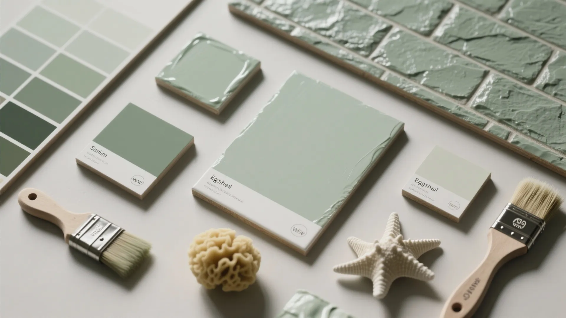 5. Sage Tile Look: Paint That Mimics Texture