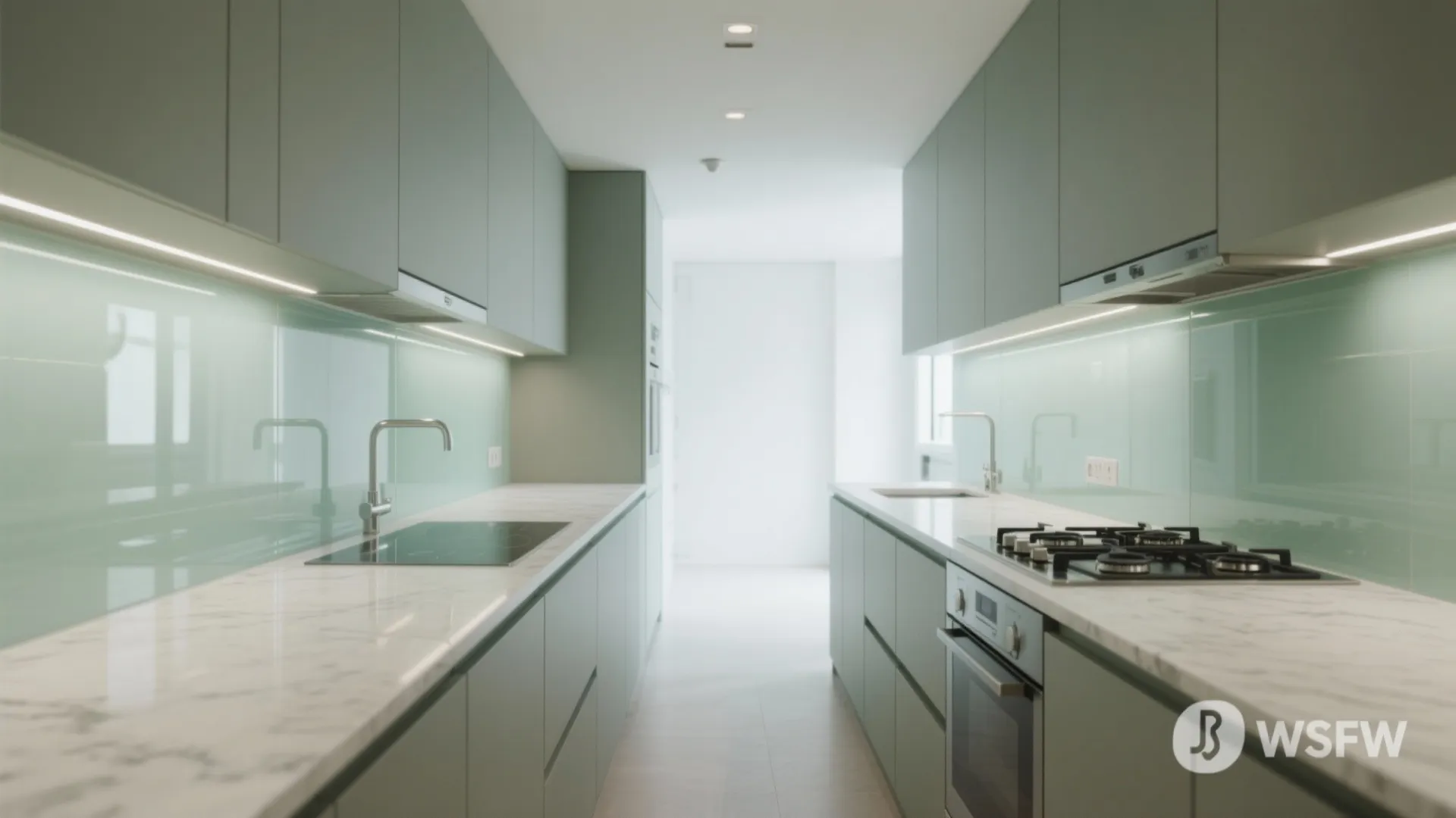 Glass backsplash for a brighter cookspace