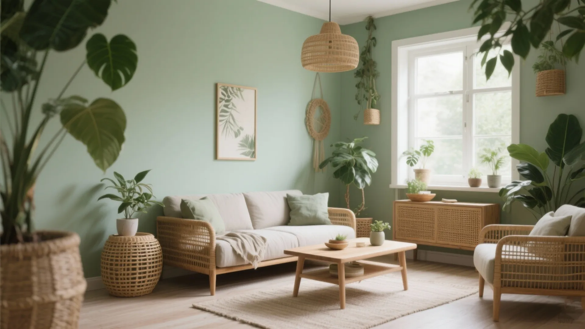 Earthy Green for a Nature-Inspired Retreat