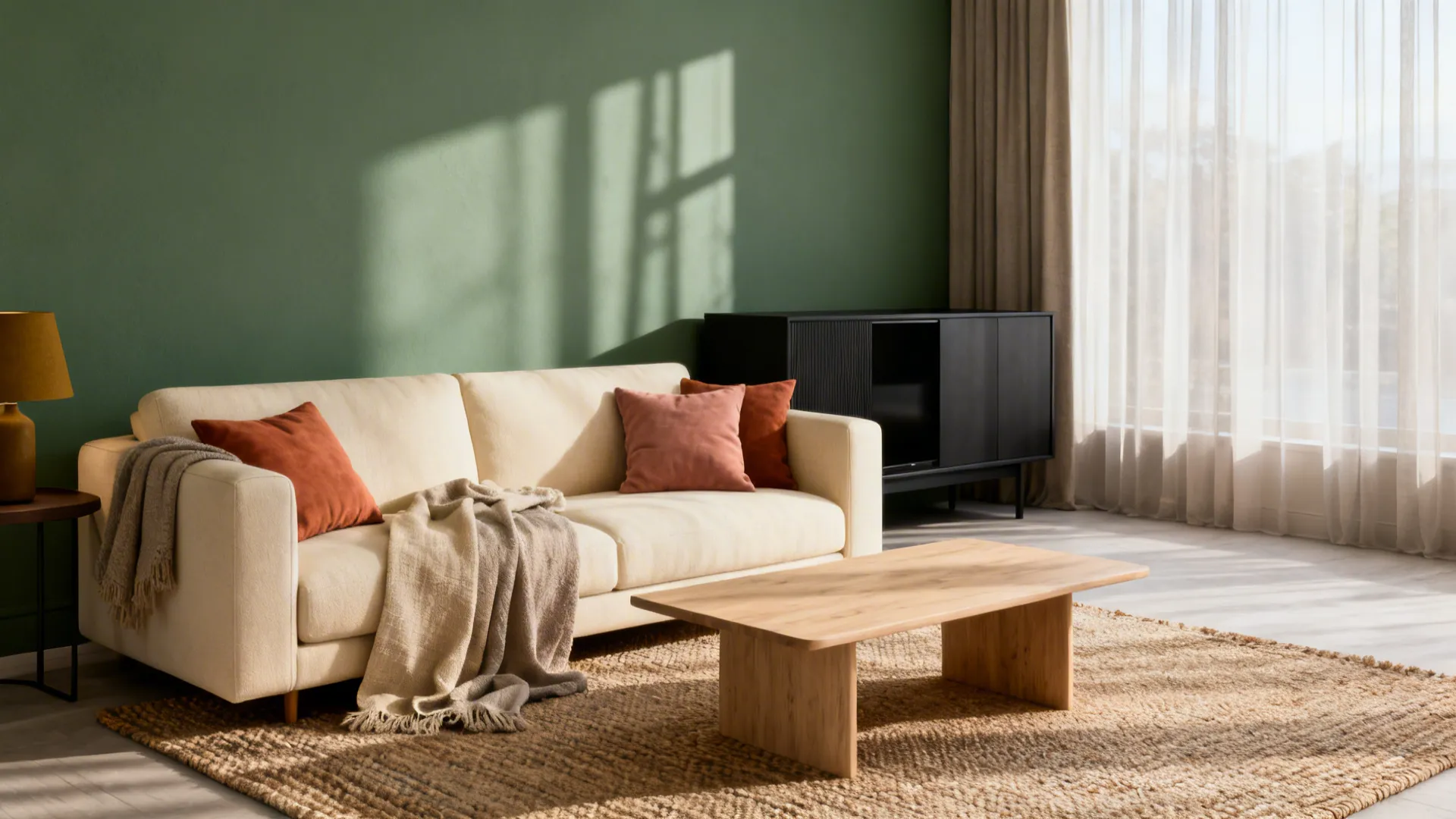 5 Living Room Colors to Compliment Sage Green Walls