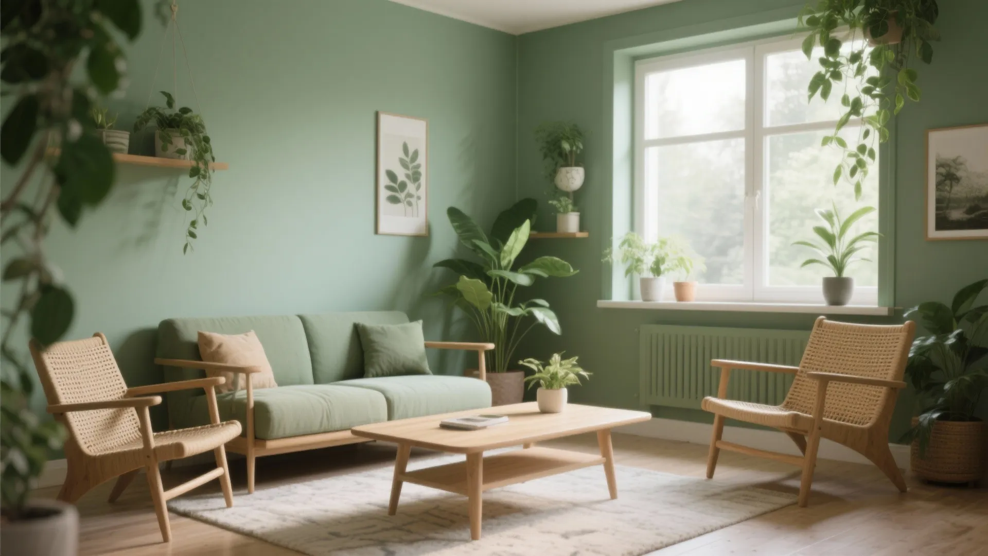 2. Sage Green for Calm and Fresh Vibes