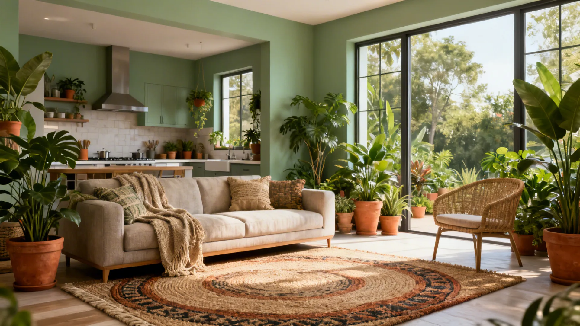 3. Soft Greens: Biophilic and Grounding