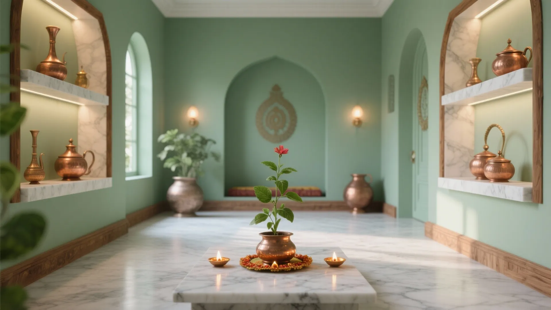 Calming Greens and Sage