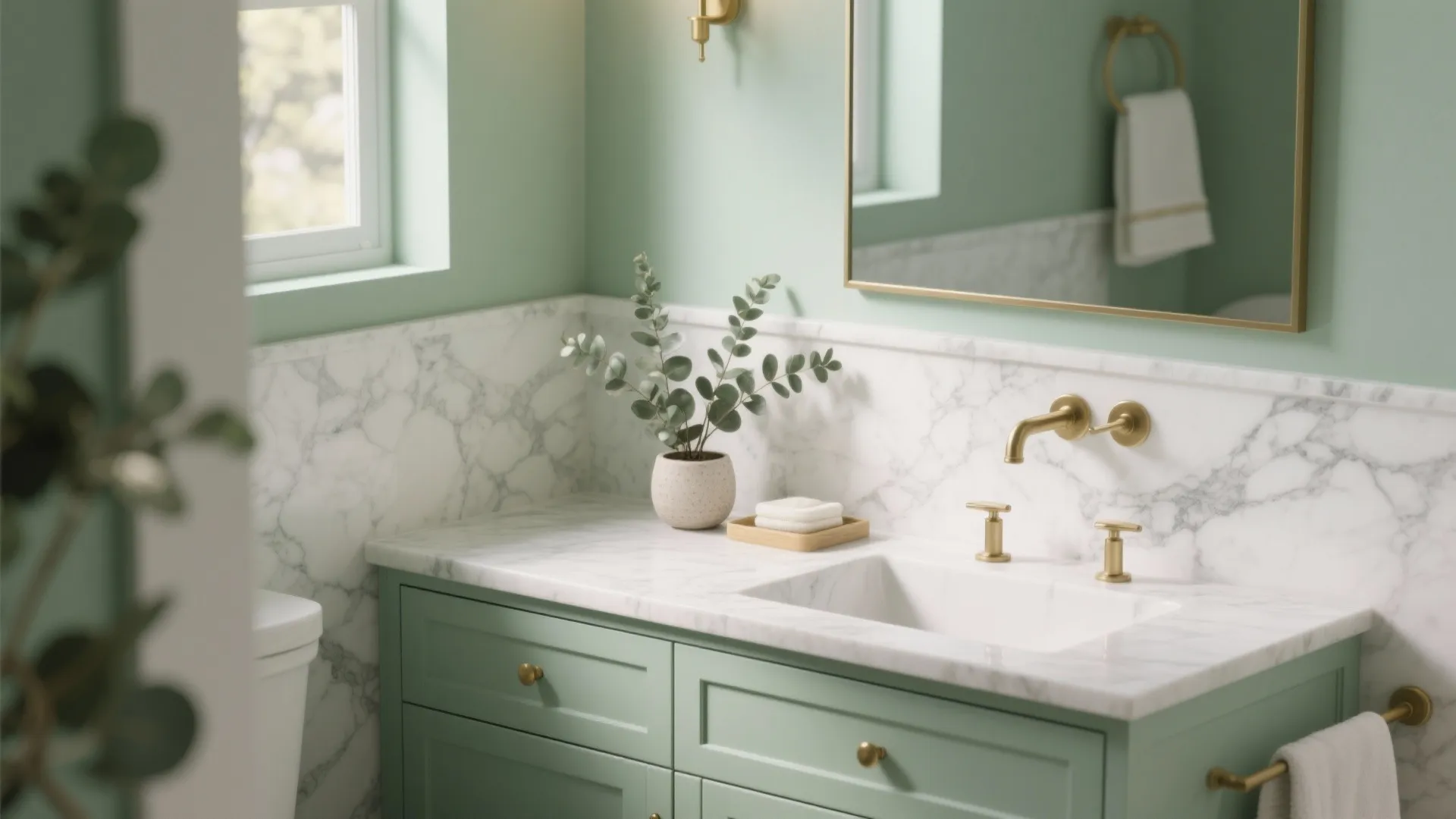 3. Soft Sage Green for a Natural, Fresh Vibe