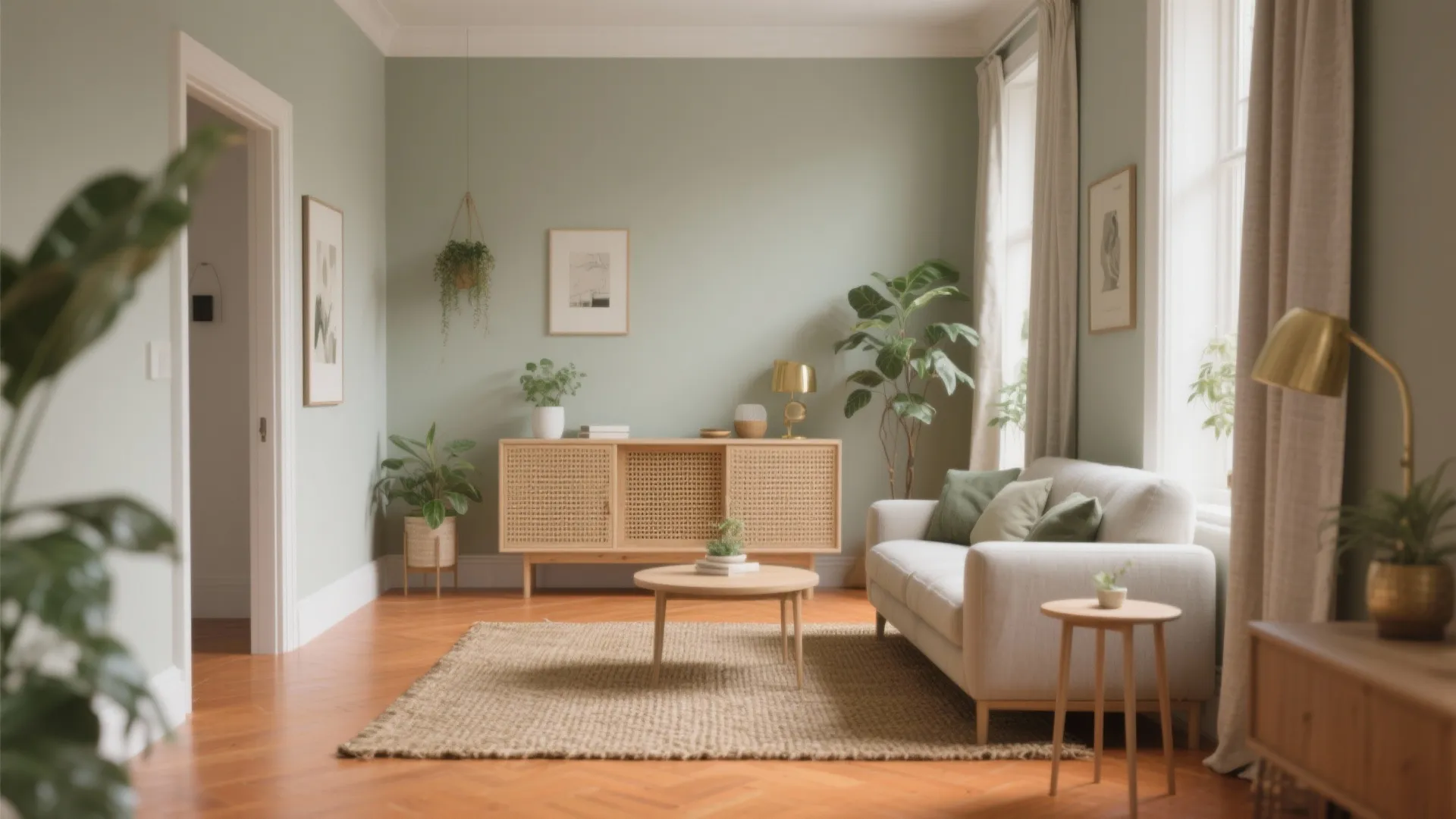 Soft Sage and Greige with Woven Textures