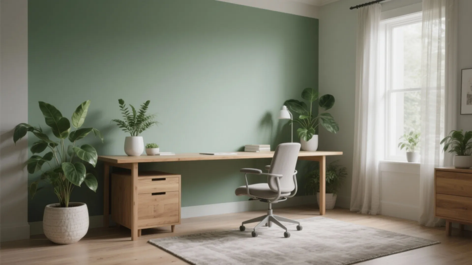 Calm Sage Green with Greige