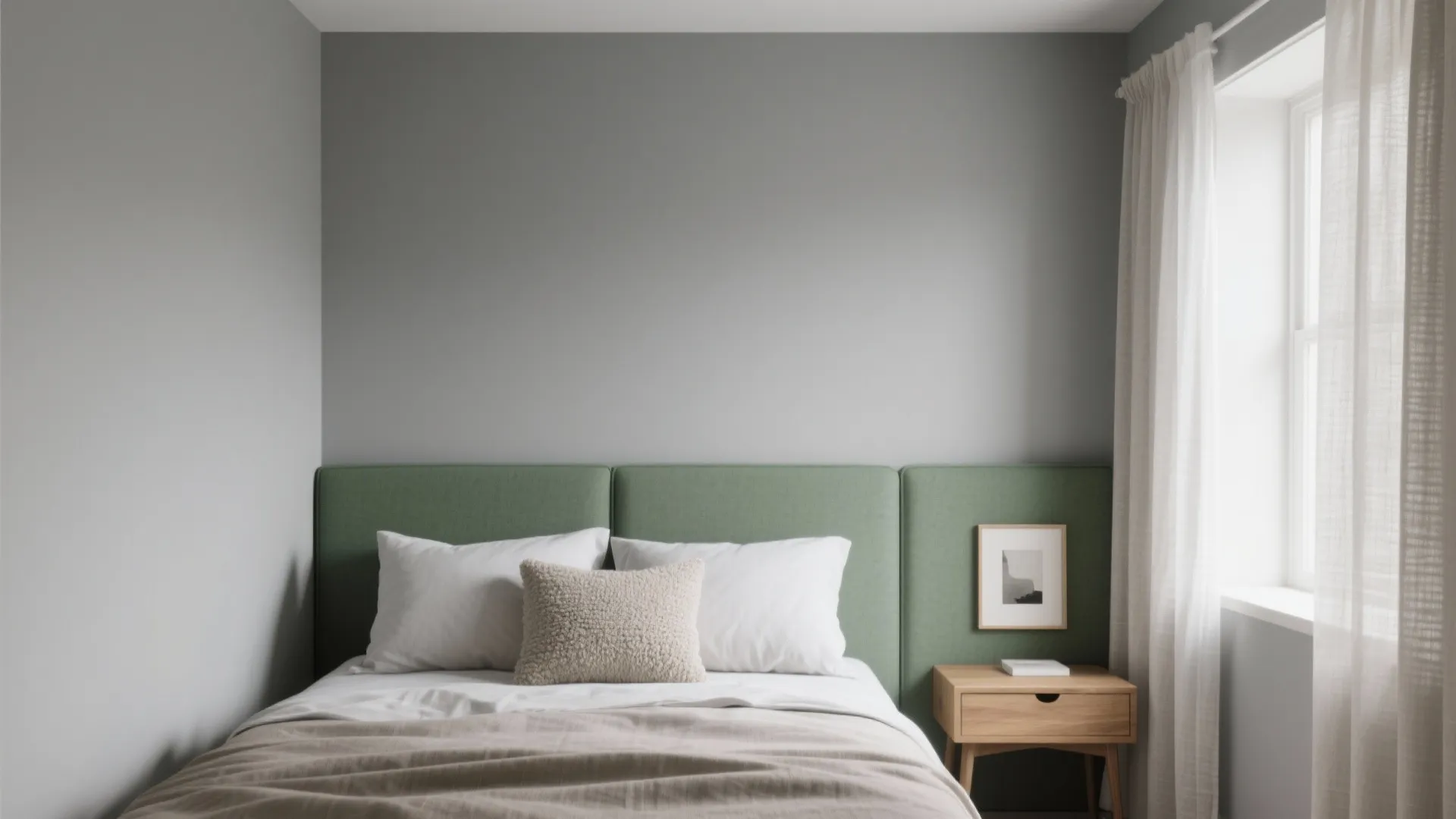 Sage Green & Soft Grey for Calm Bedrooms