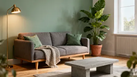 Sage Green & Grey Living Room Ideas