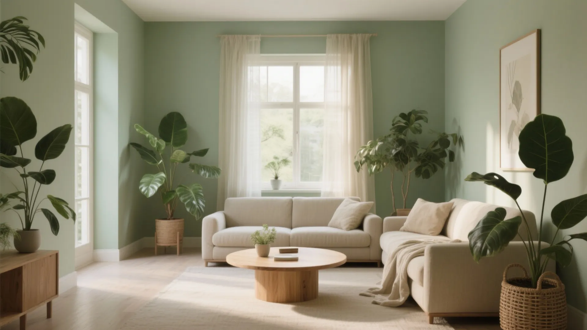 Soft Sage and Olive for Sunlit Calm