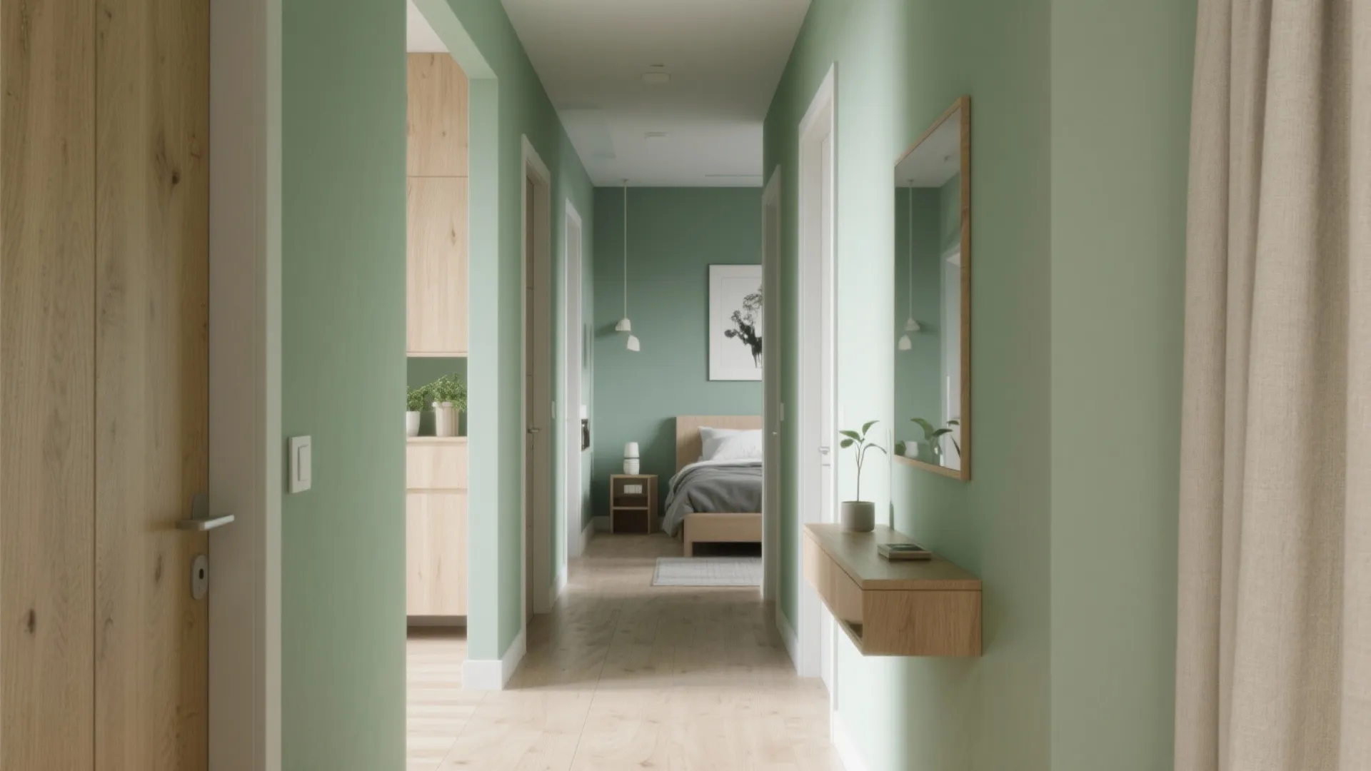 Earthy Greens and Sage Accents