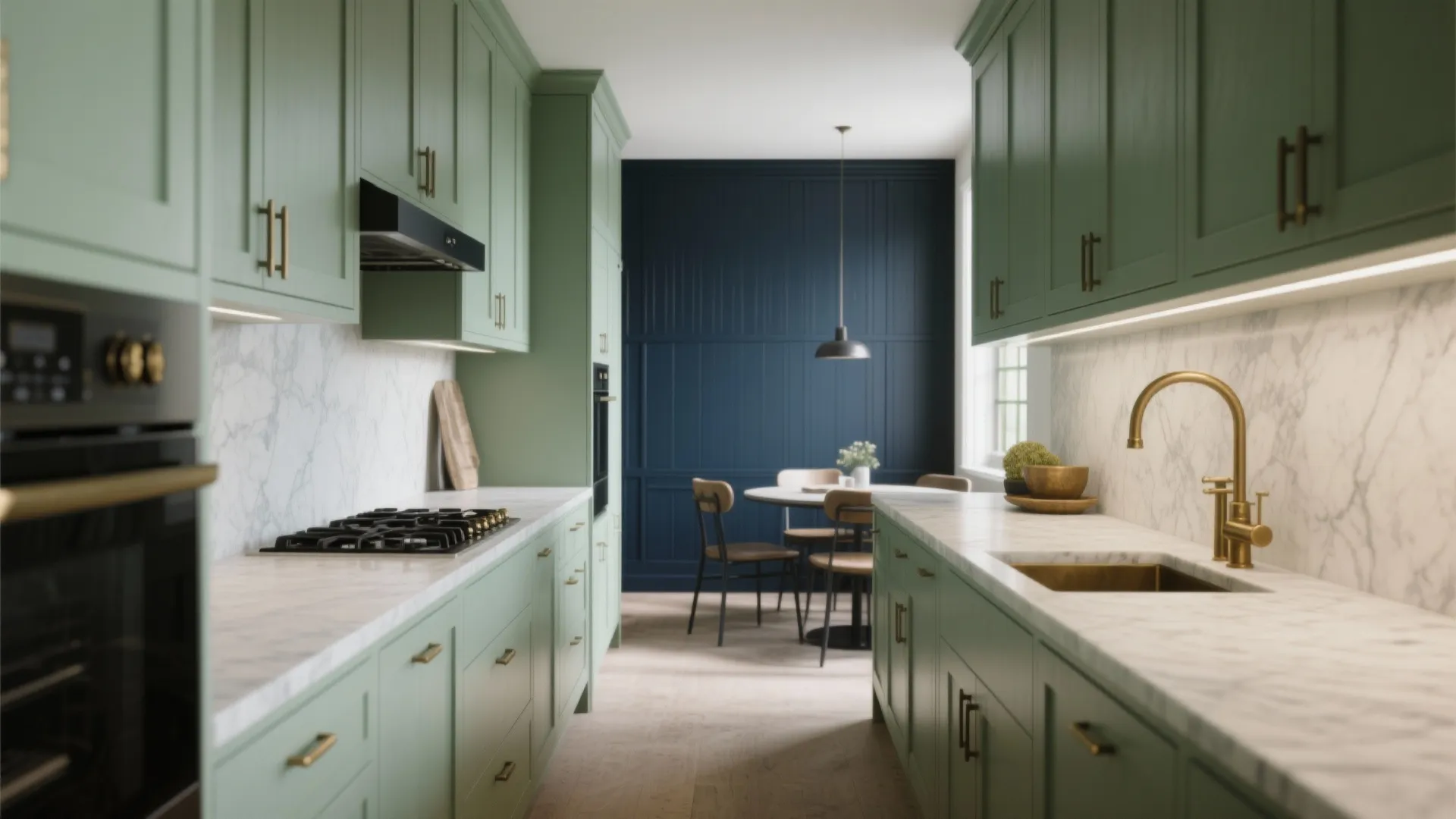 Sage Green Calming Kitchens