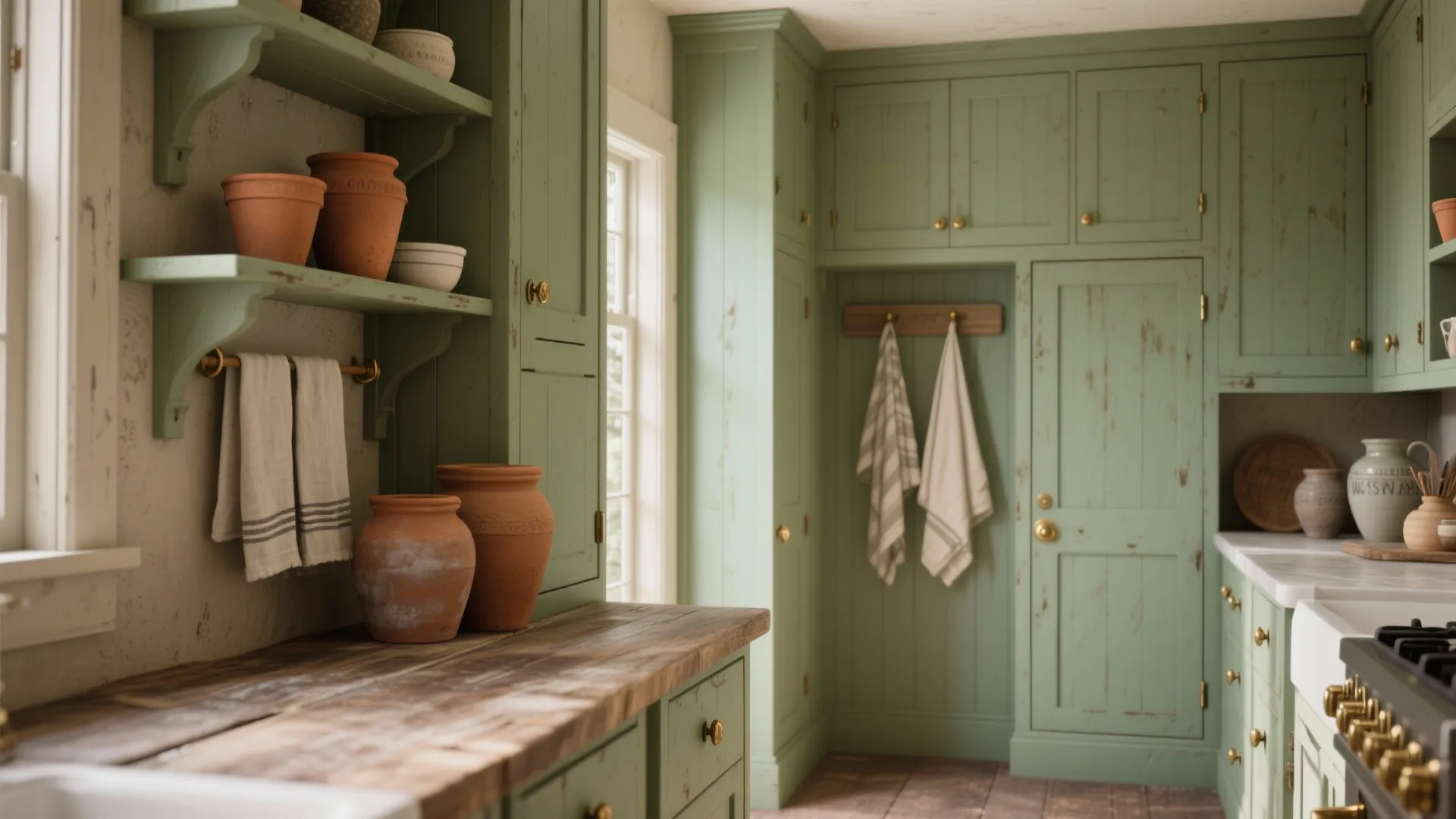 3. Sage Green and Earthy Neutrals
