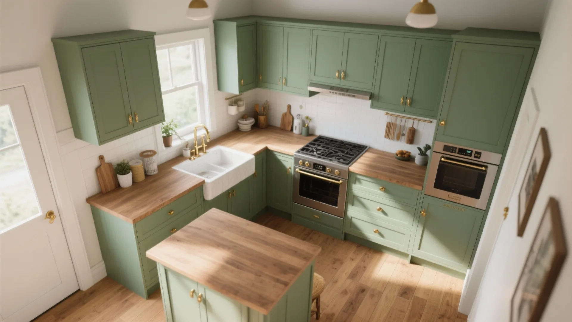 3. Sage kitchens for calm mornings