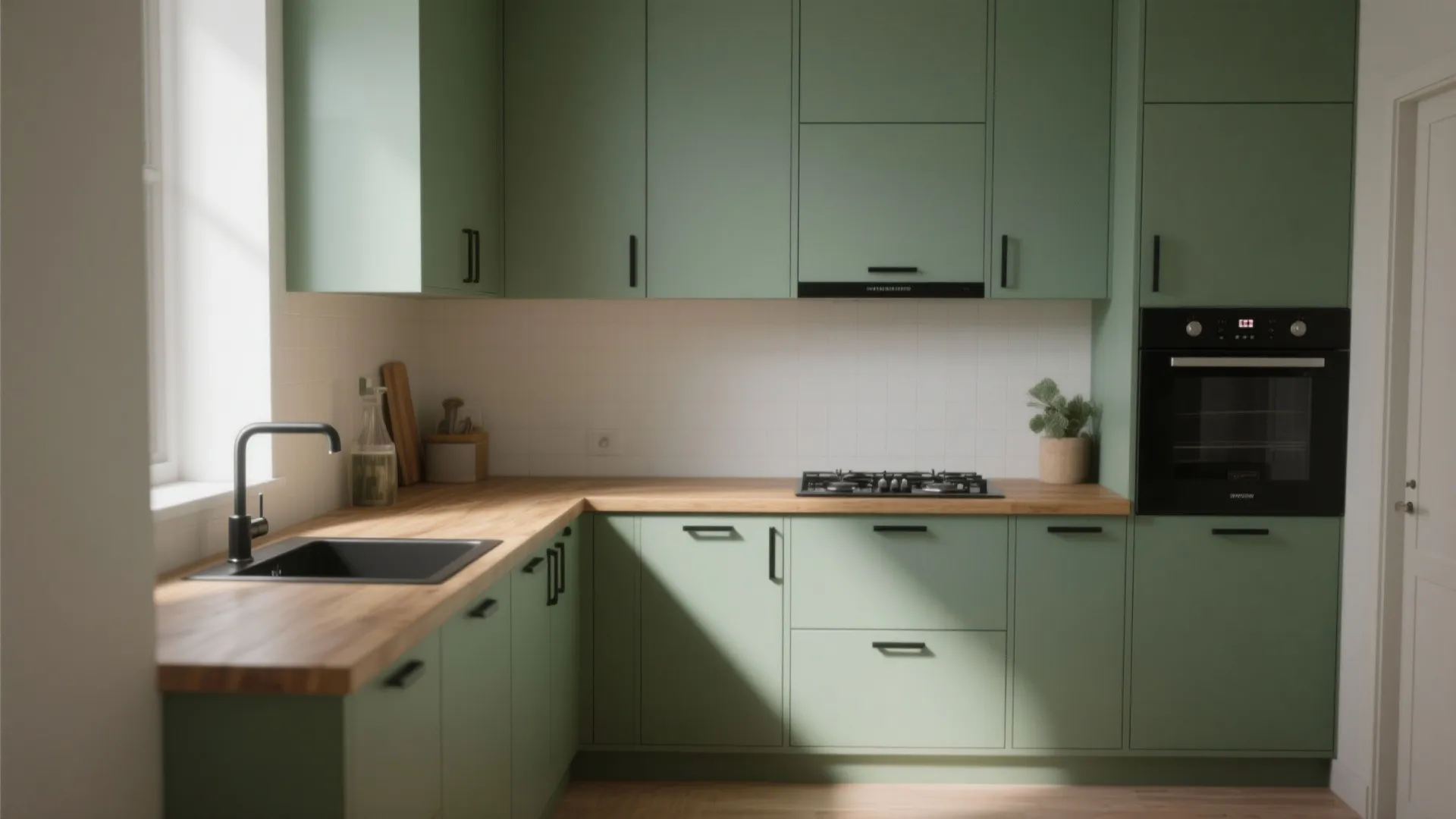 2. Muted Sage Green for a Calming Touch