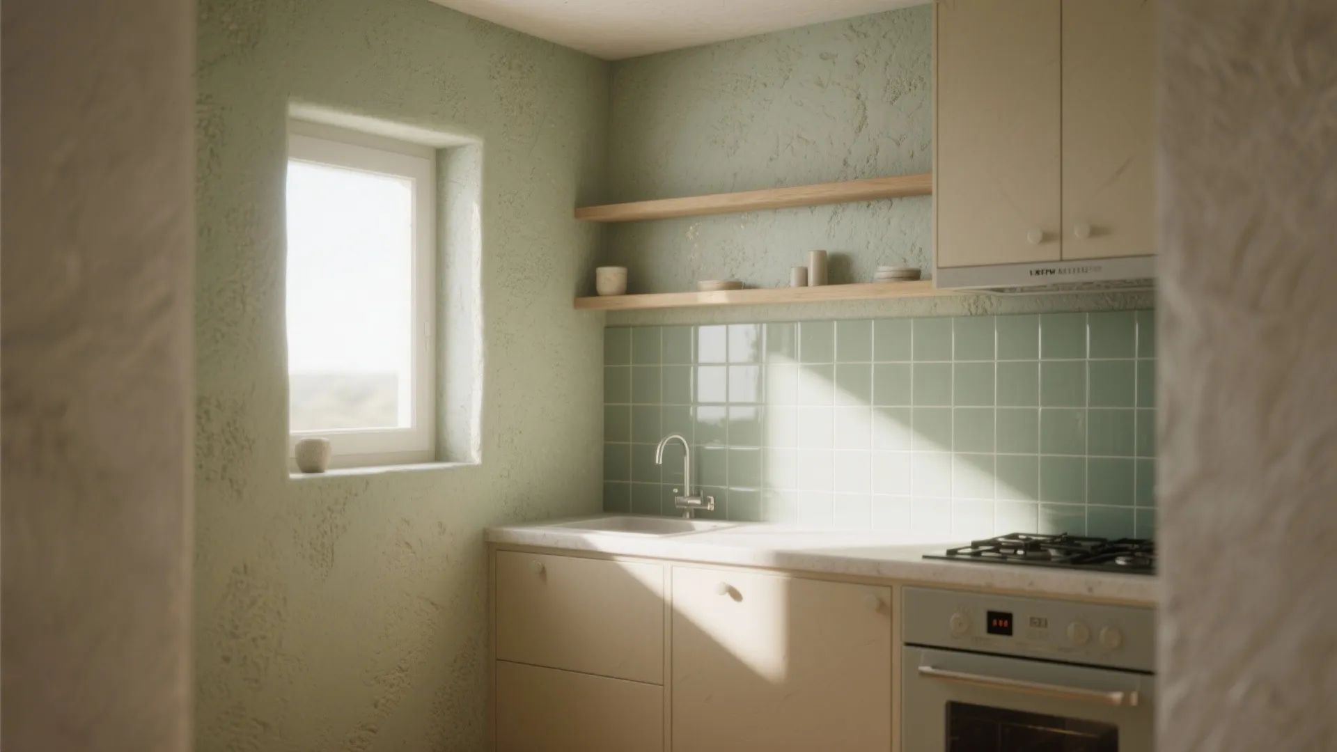 Limewash and Texture to Soften Light