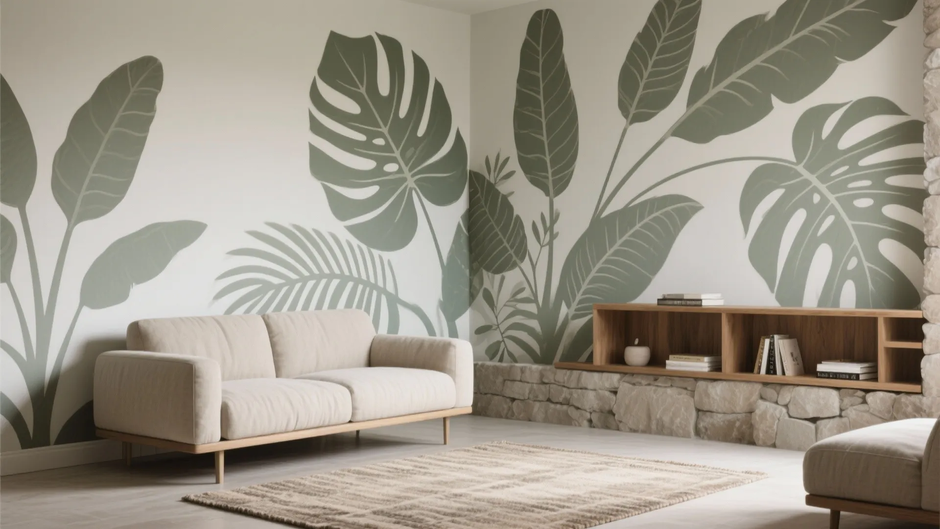 Botanical Outline Mural