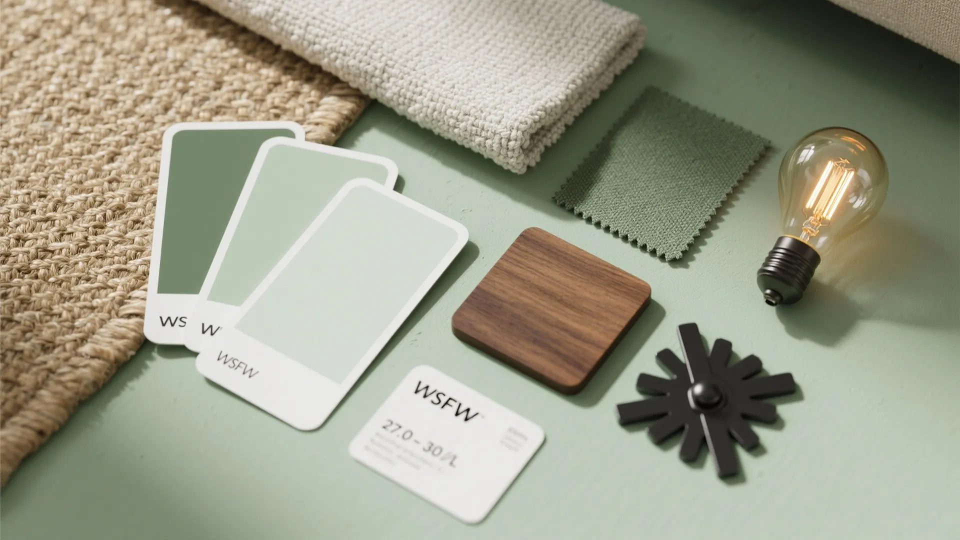 1) Sage Walls + Layered Neutrals