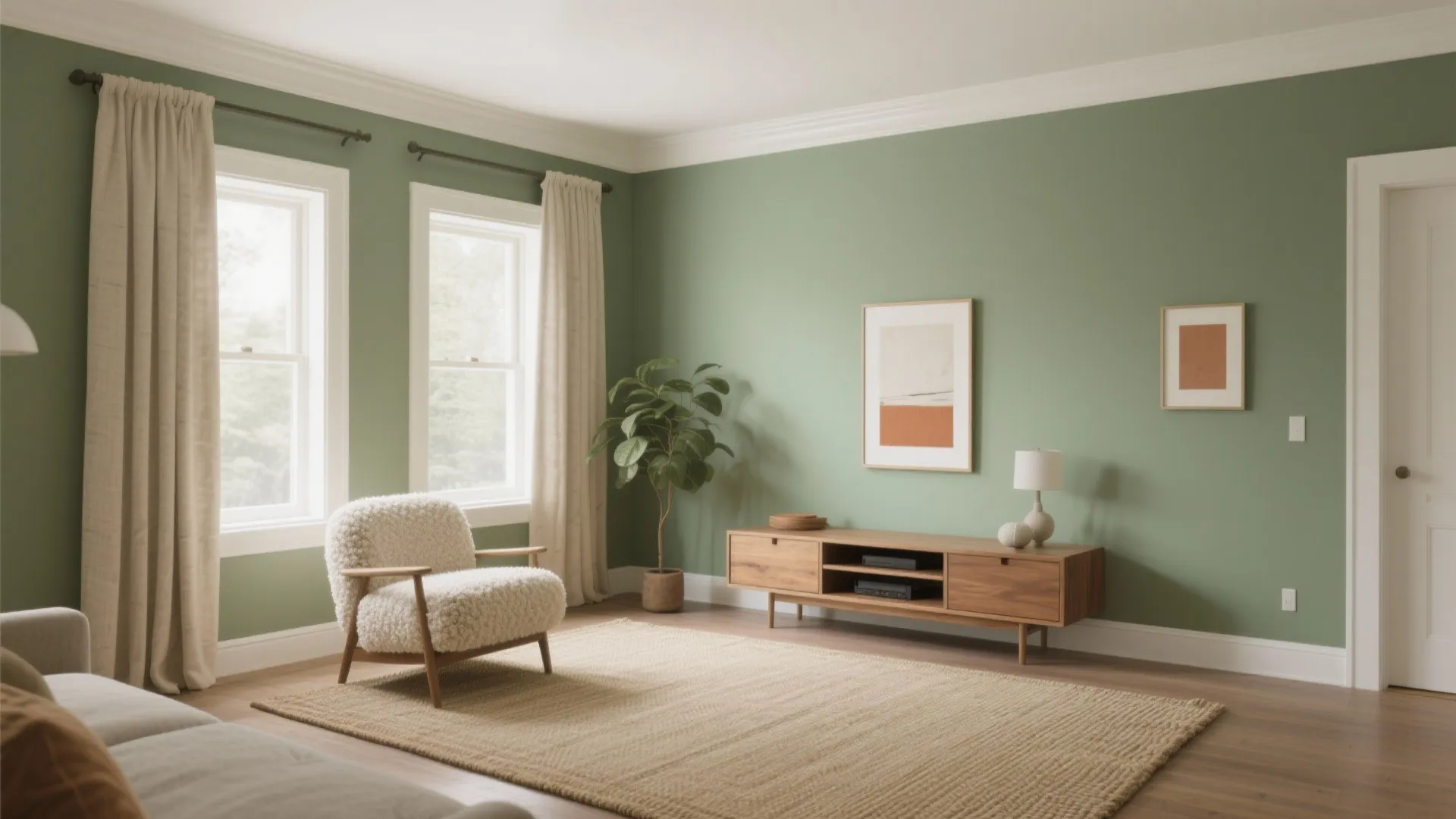 Sage Layers With Warm Neutrals