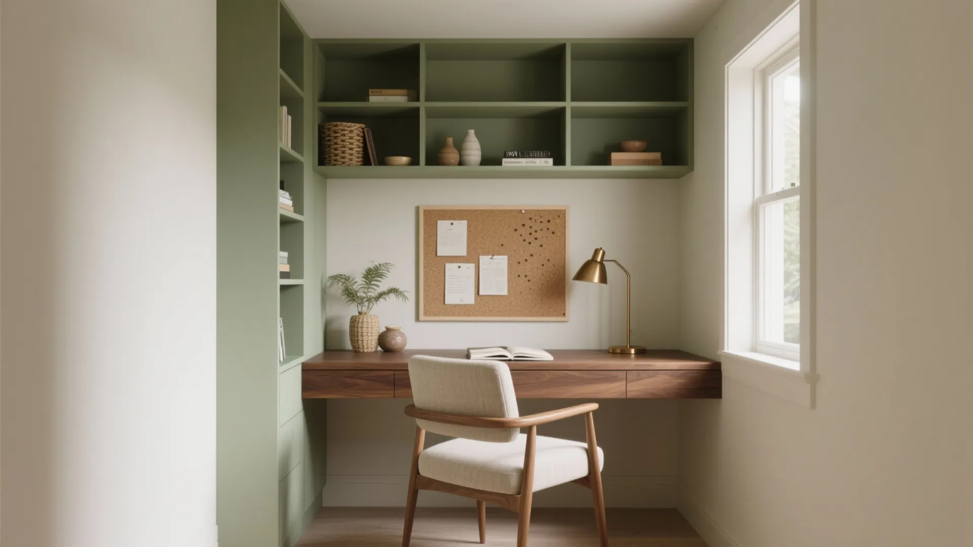 Soft Neutrals with Sage Green Accents