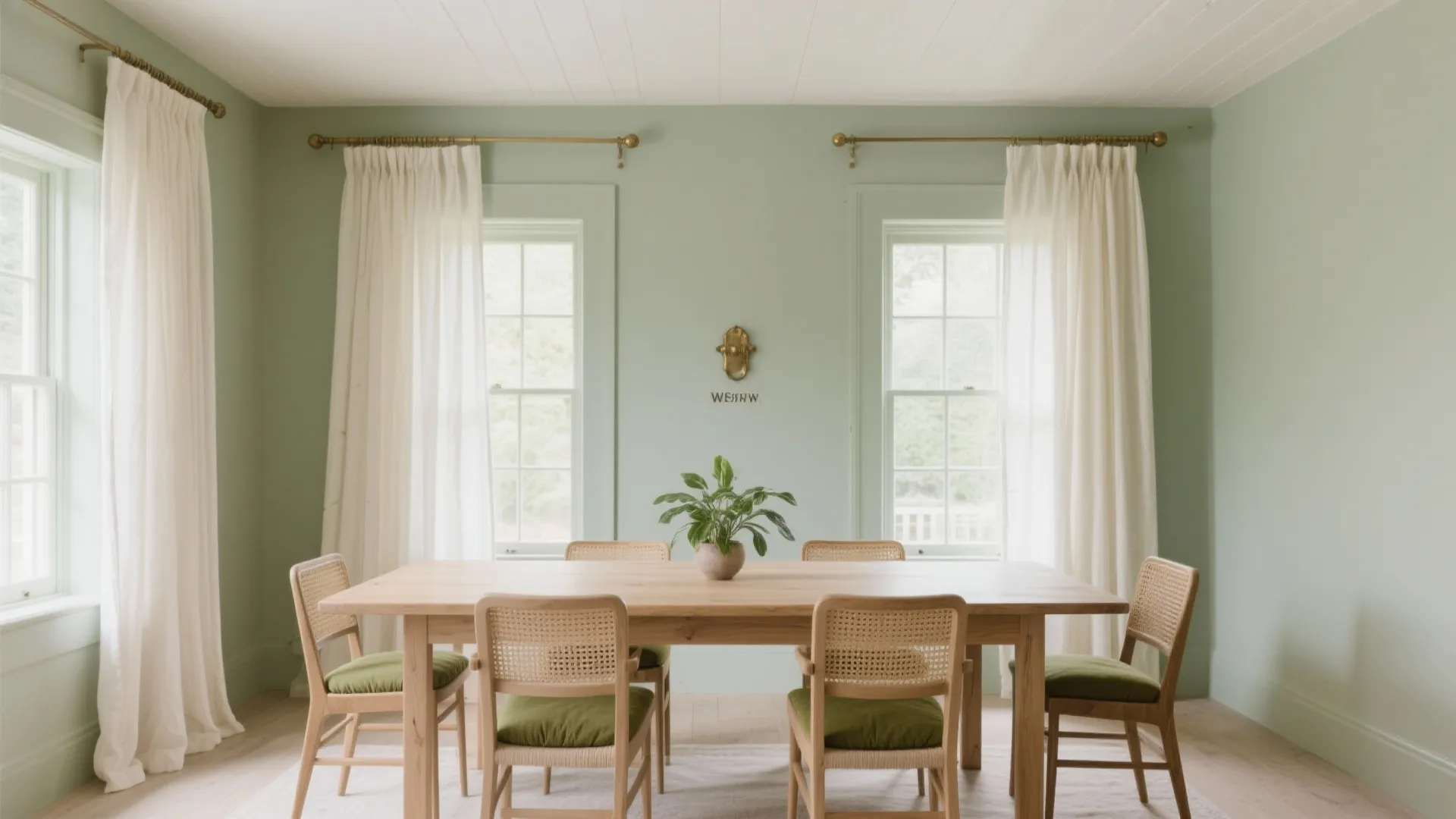 Sage Green with Natural Oak and Linen