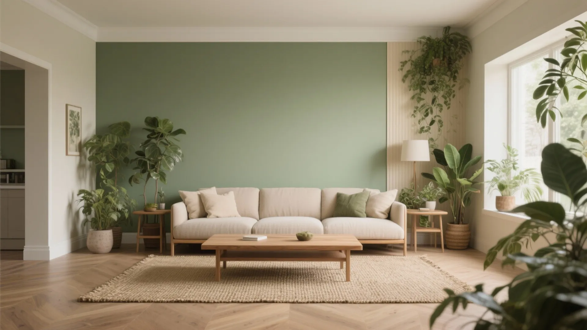 Sage Green + Oatmeal Beige: Biophilic Calm Without Going Full Green