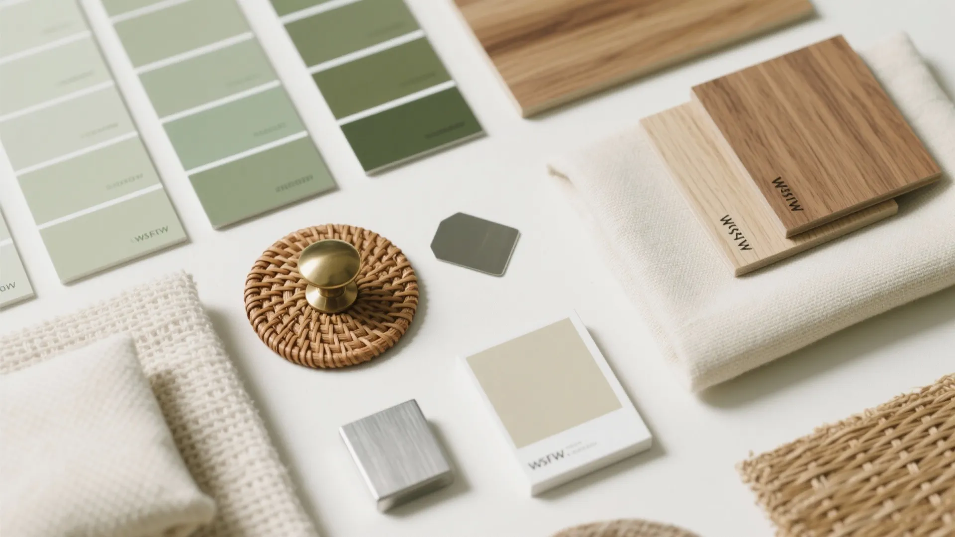 Sage and Olive to Balance Warm Materials