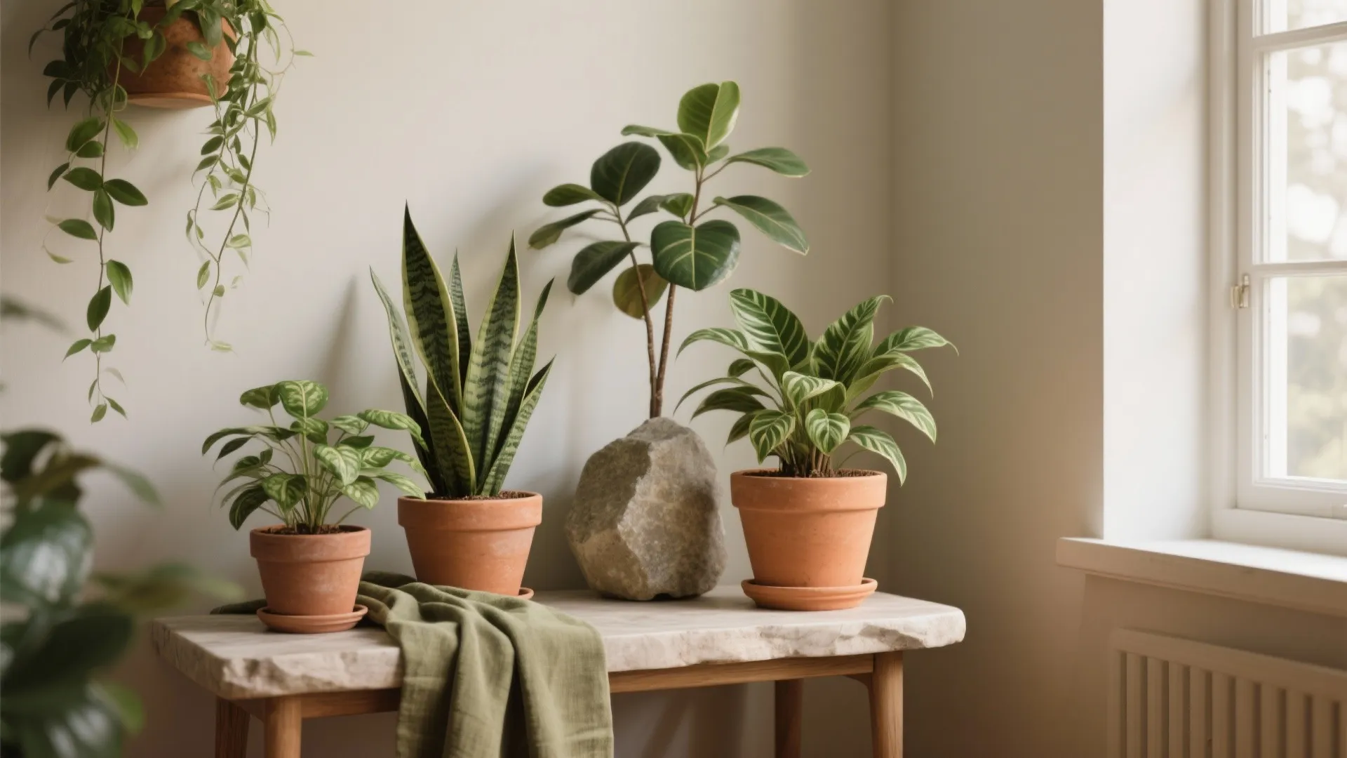 4. Greenery and Natural Accents