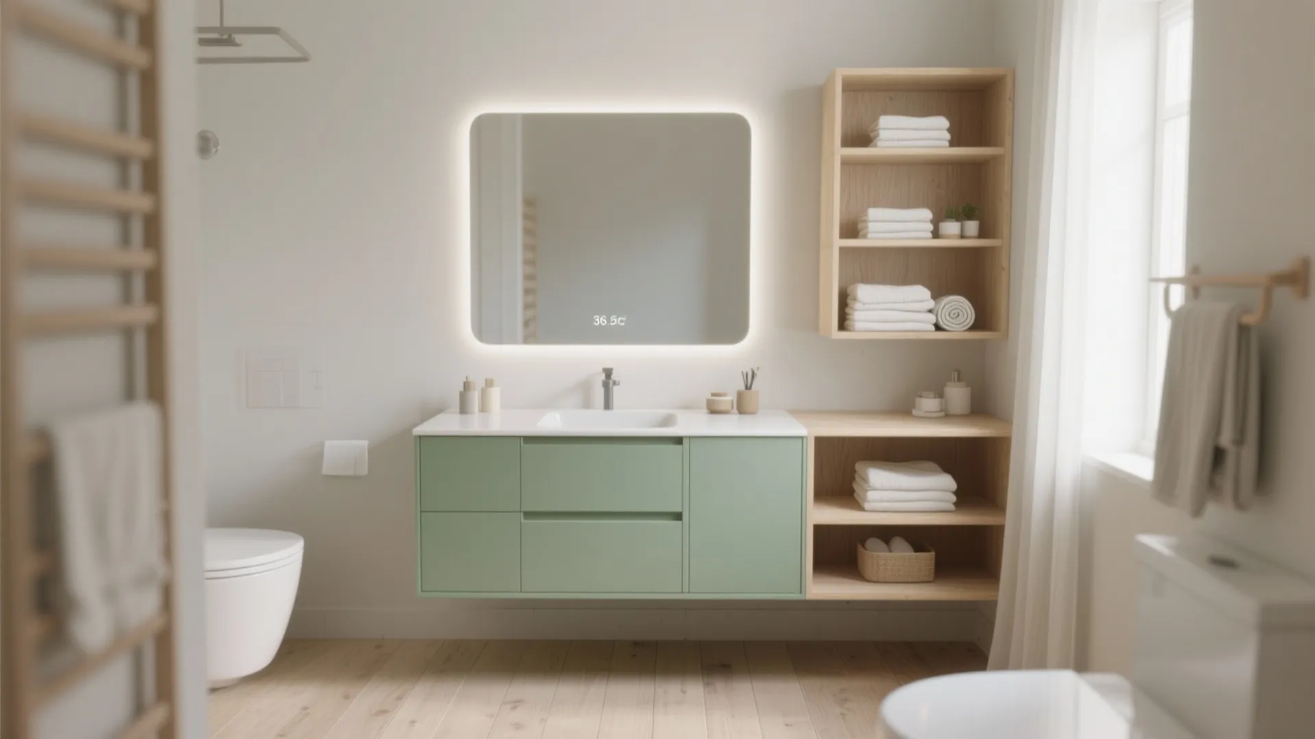 2. Sage green for a Scandinavian look