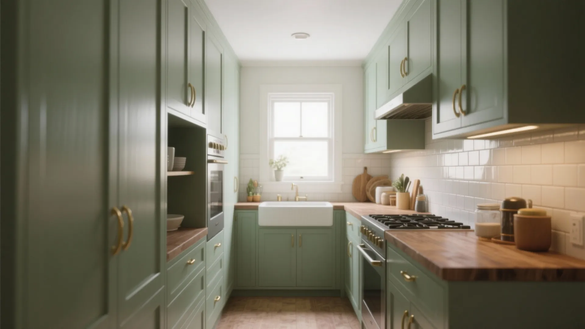 4. Small Kitchens and Bathrooms: Sage Works Wonders