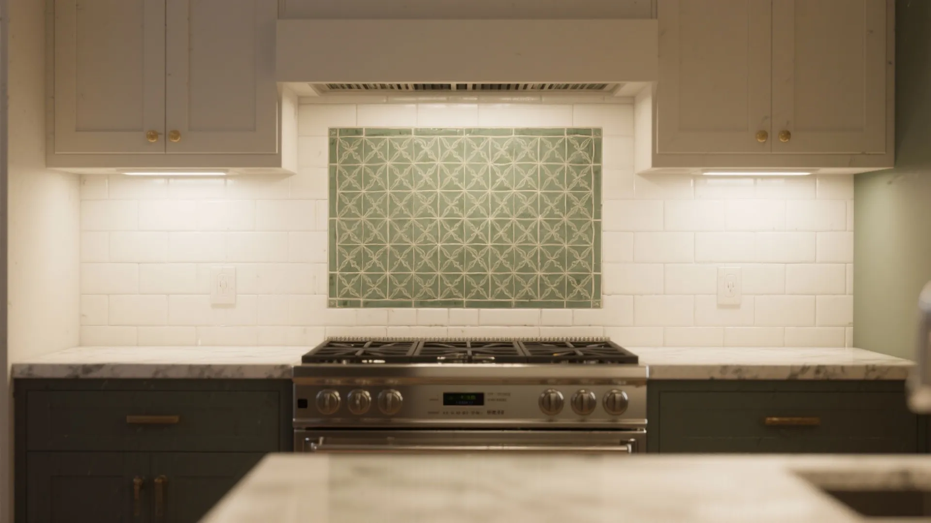 5. Statement backsplash behind range