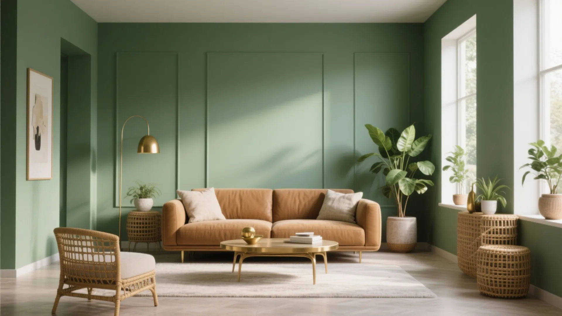 2. Soft Greens for a Fresh, Natural Vibe