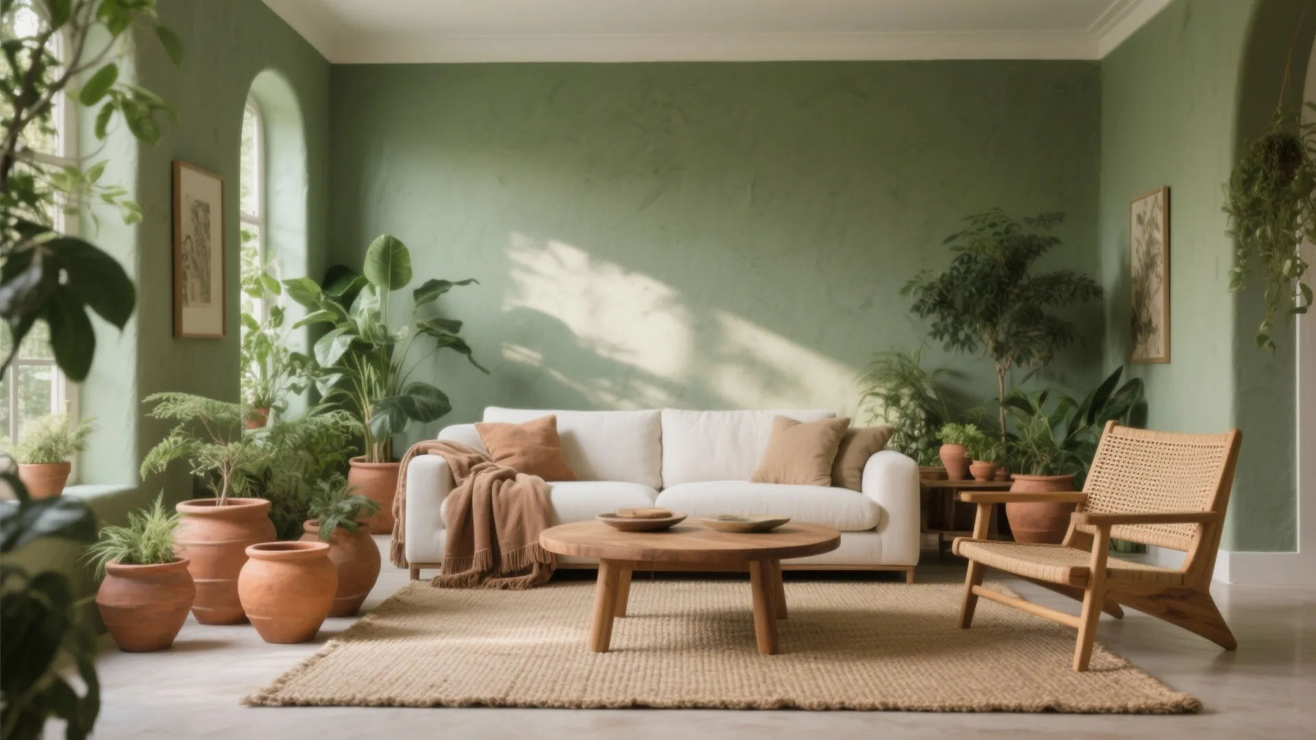 Sage Green + Terracotta Accents