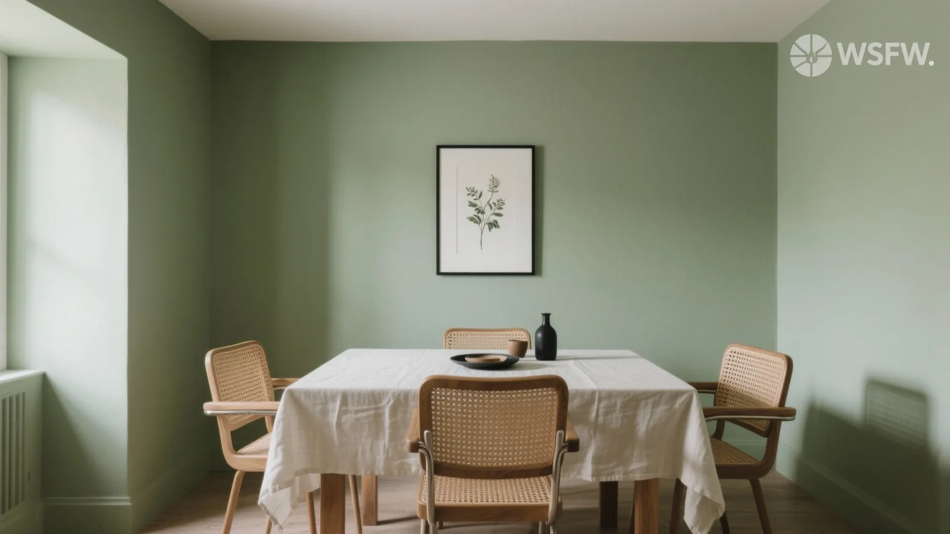 Idea 3: Sage Green with Natural Textures