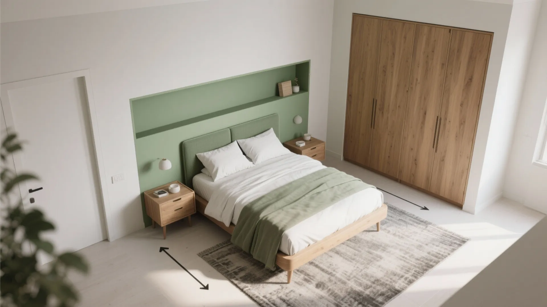 Sage Green with Warm Wood
