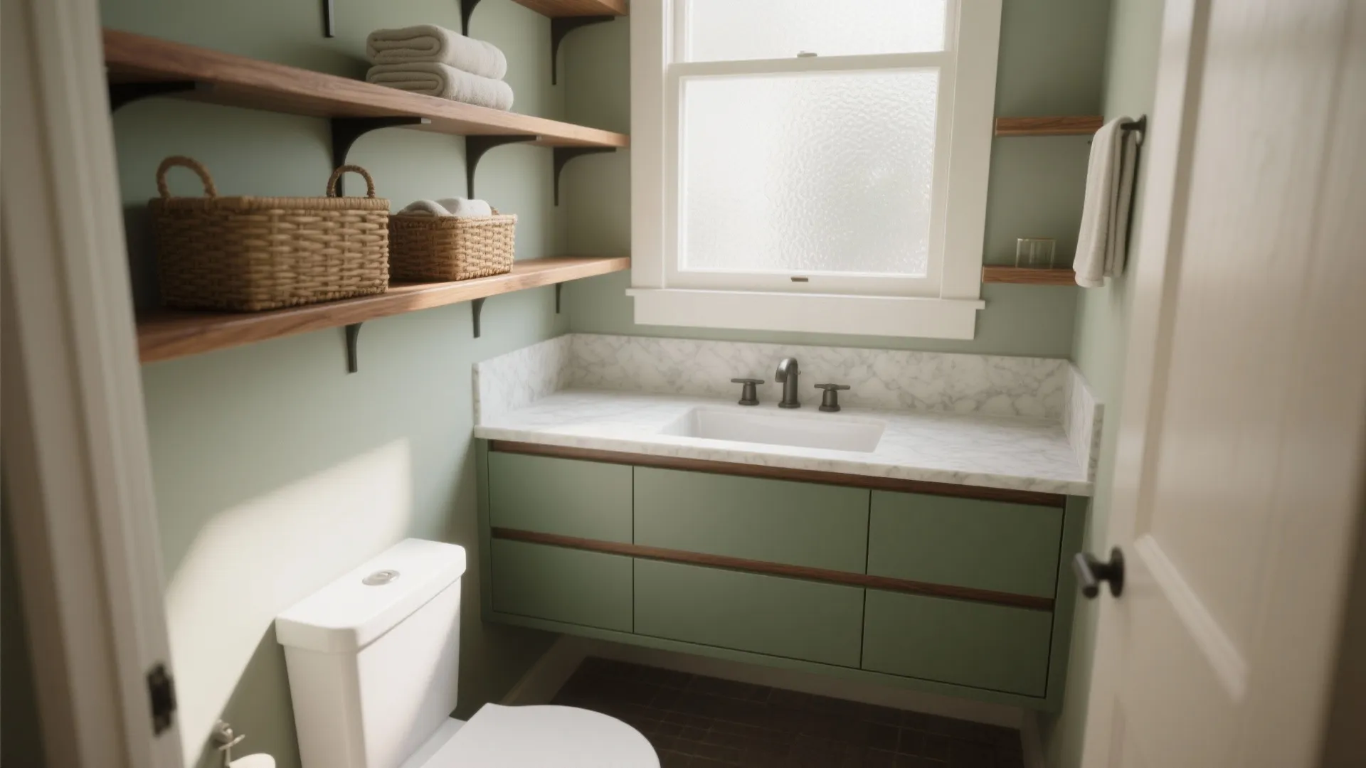 30-Inch Green Bathroom Vanity Ideas: Small splash, big style: 5 creative ways to use a 30-inch green bathroom vanity