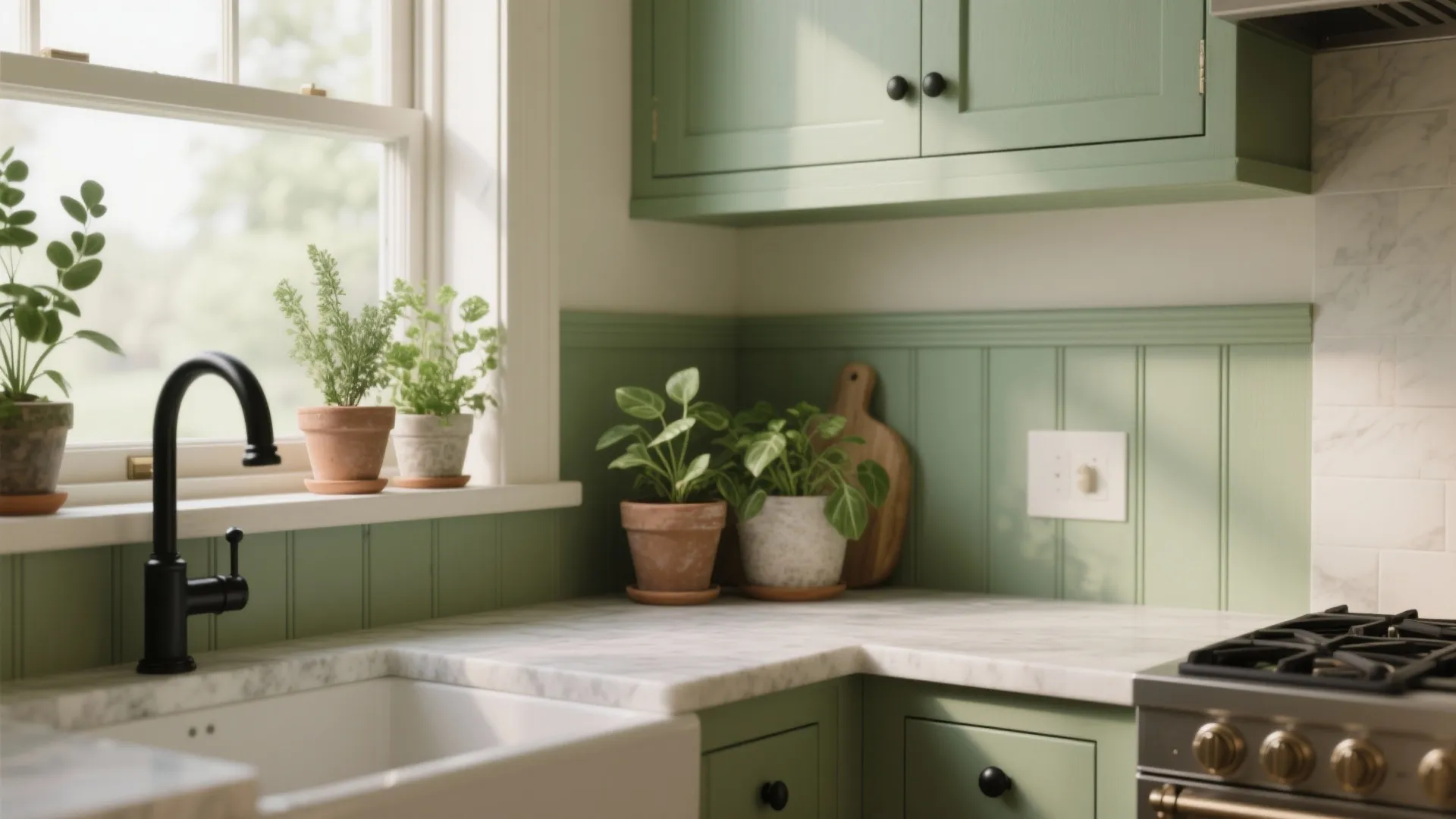 3. Sage Green for a Soft Natural Look