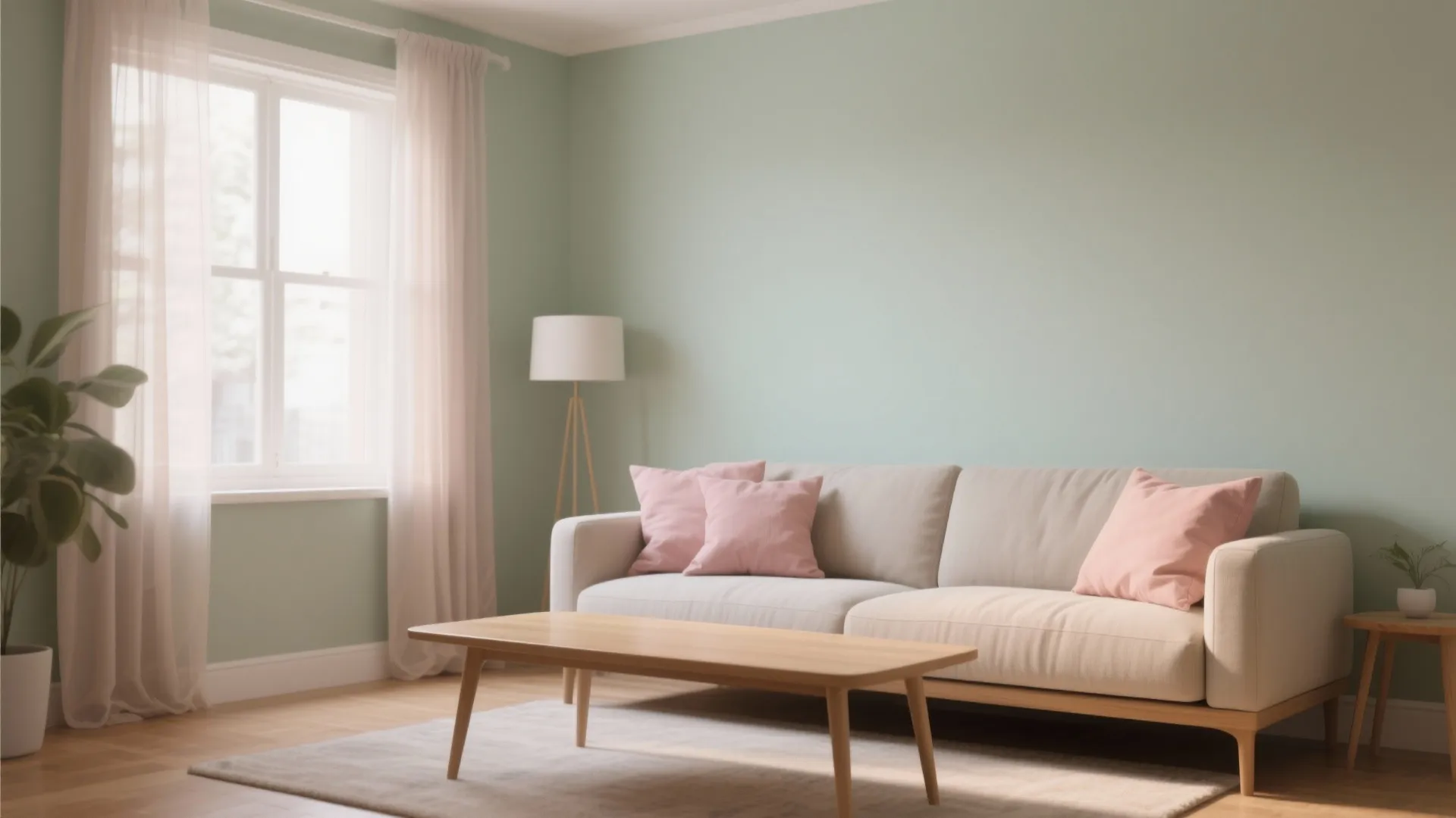 1. Soft Sage Walls with Blush Accents