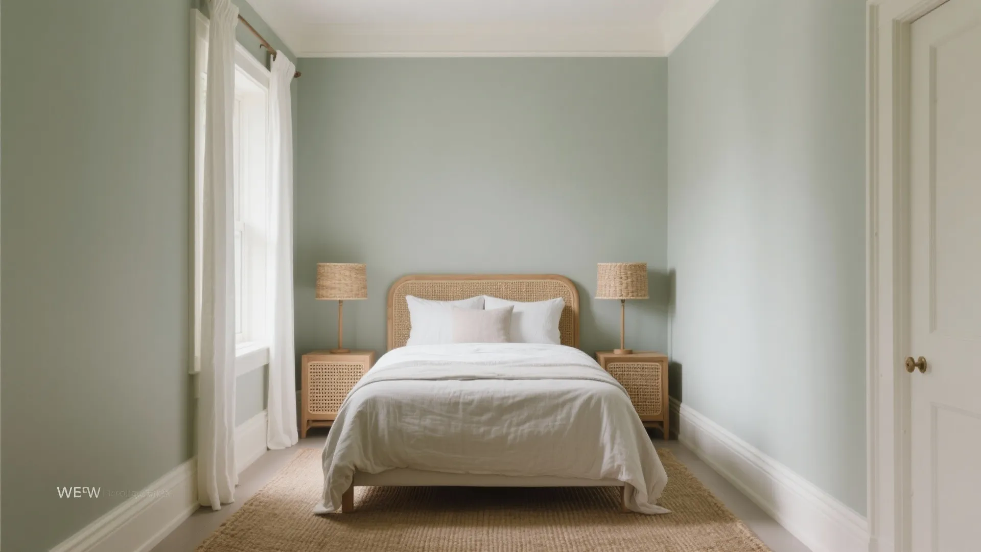 Soft Sage + Warm White for a Restful Guest Room