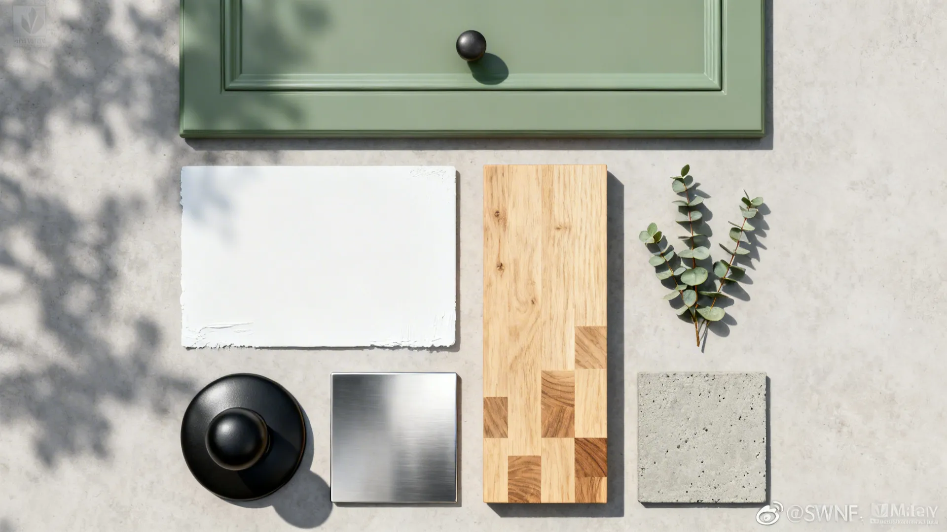 Sage Green & Natural Wood